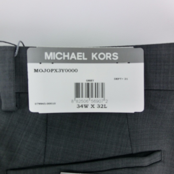 MICHAEL KORS MENS DRESS PANTS GREY 34W X 32L - Picture 4 of 4